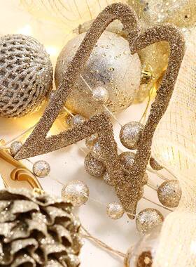 品SYCT135-圣诞节装饰品精品L套ED插枝泡沫圣诞球装新圣诞树装饰