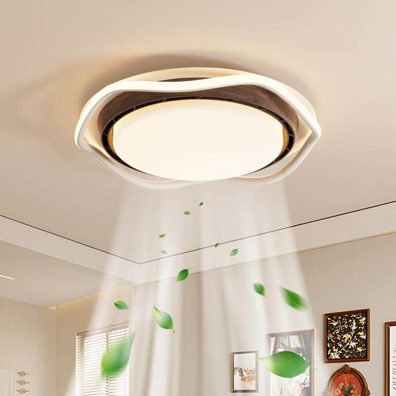 无品牌/餐2025新现代简约客厅风扇吸顶灯厅卧室中山灯具五款隐形