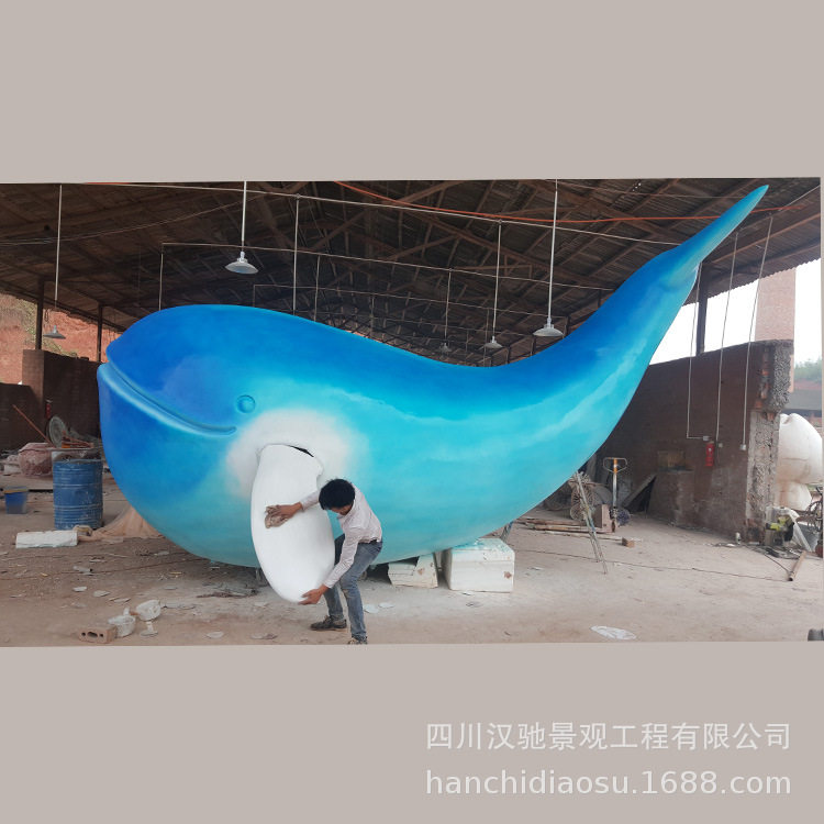 玻璃钢仿真海豚大型工艺品摆件
