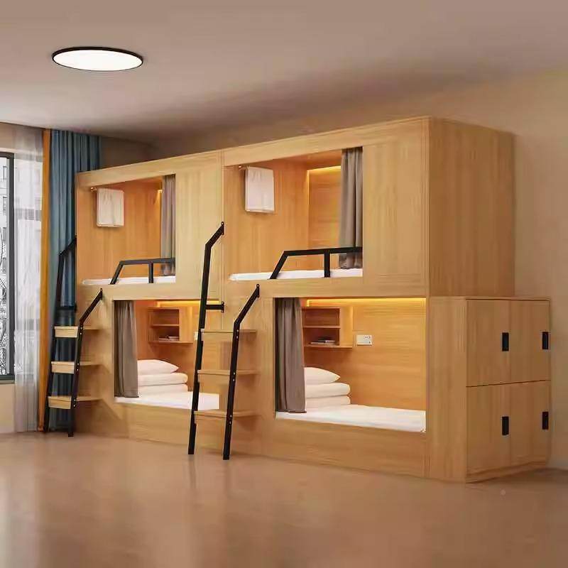 青旅民下宿层床公寓双床学生宿舍实木上下铺电XGO酒店太竞空舱上