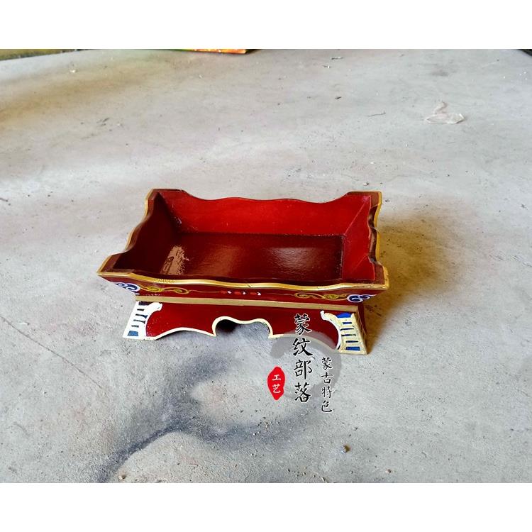 蒙古烤全羊托盘手肉把盘羊腿托盘蒙TWM特古族色餐蒙餐专用具实木