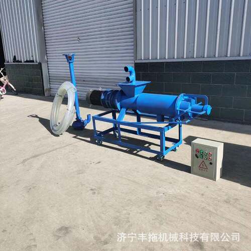 畜牧养殖厂粪便液干分固离机JLR大型筛式湿猪斜粪牛粪固液分离机