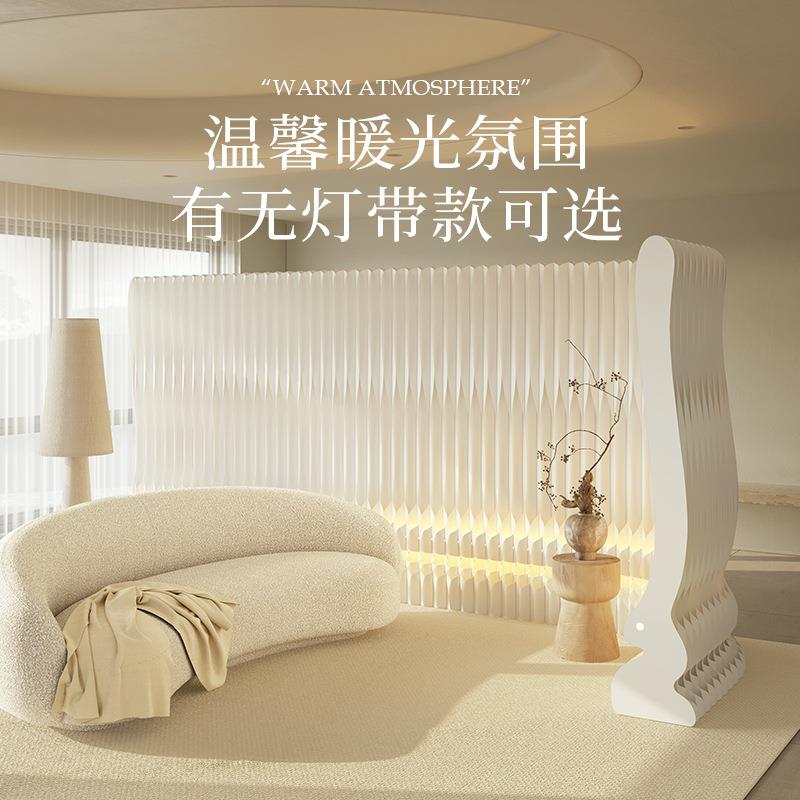 八十纸屏办公风室隔断假墙客厅挡板长耳兔纸房间隔室内简易新型板