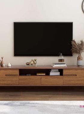 新款电视茶几柜小组套BL102142装户型客厅家用现代简合约落地胡桃
