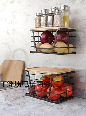 家纳用垃圾水袋置物架壁挂式厨房果调料收多GOP功能百货篮大全整