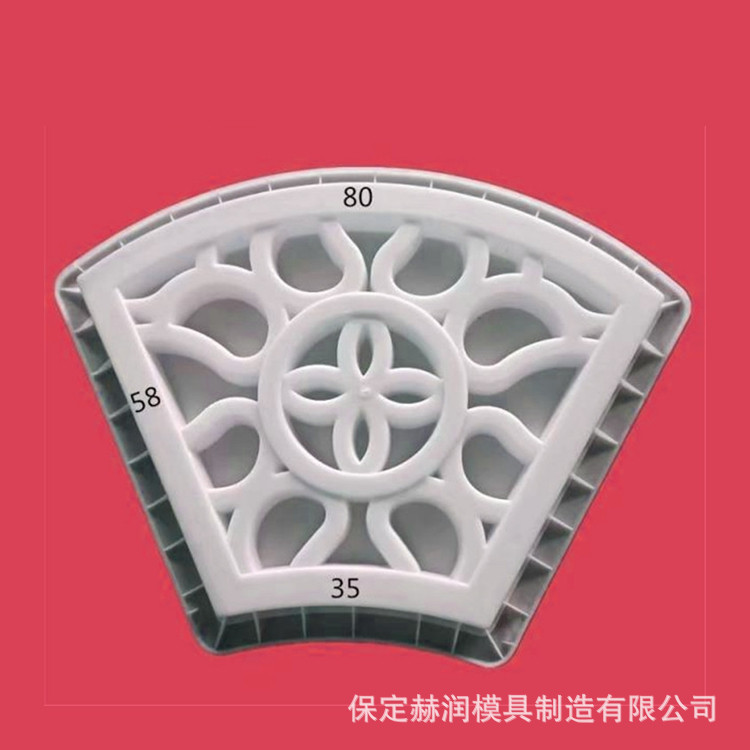围墙仿古镂空花窗水泥塑料模具