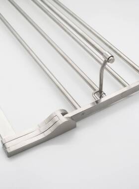 折叠毛巾架30式4不钢活动杆浴巾锈架多挂壁346浴室挂件A4333热卖