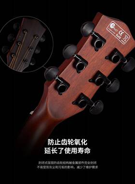 德国它2025新款41寸民谣41寸GA桶吉他gu杉ita初r学哑光云木吉单板