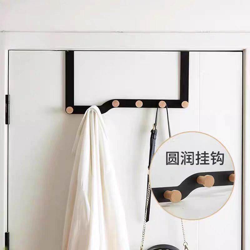 门后挂衣卧室免打孔910壁衣服架无痕收纳门上墙后进口背入户门后