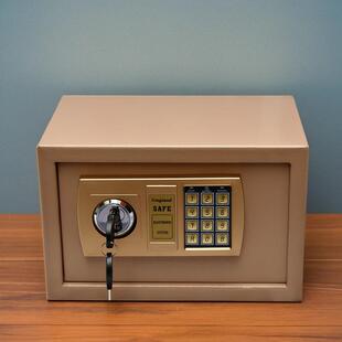 双保锁险箱墙办公家32628用小型迷你入保险柜密防码盗柜床头手机