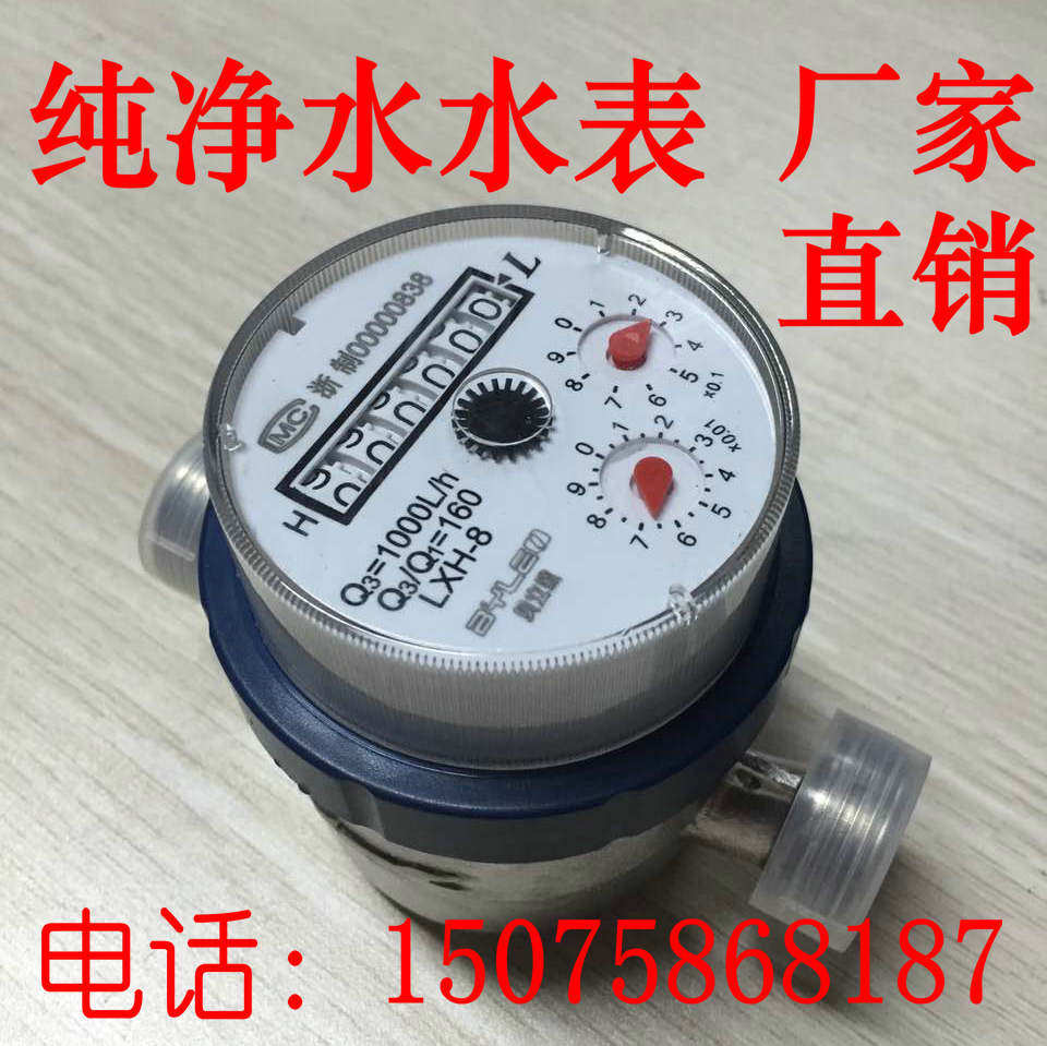 304不锈钢水表直饮水水表LXH-8 容积式水表 直饮水表 纯净水水表