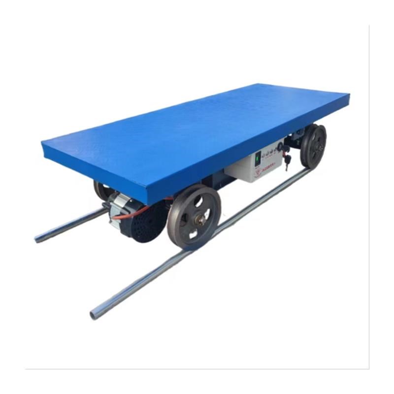 蔬菜果园轨道电动大棚运输车蔬菜遥控运输车农用运输车平板运输车