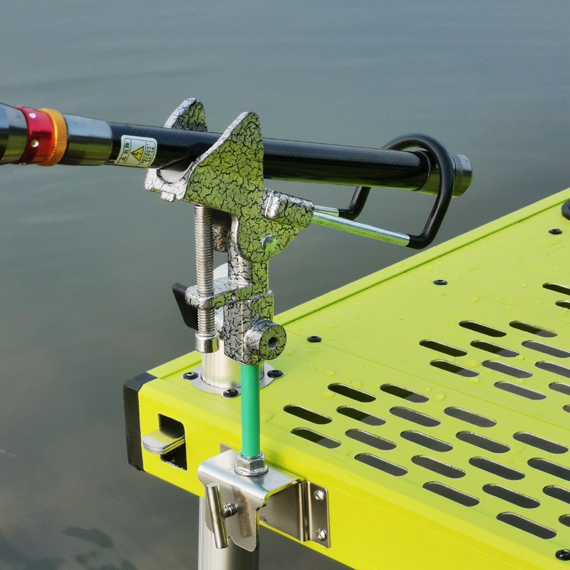 钓台炮台 万向钓竿支架不锈钢钓台通用配件锁紧微调海竿炮架固定