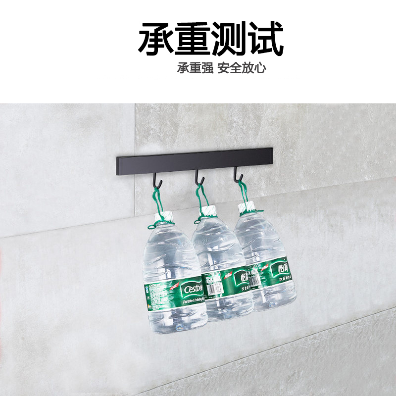 黑色不锈钢可折叠碗架沥水篮免打孔锅盖架挂墙刀板架壁挂式调料架