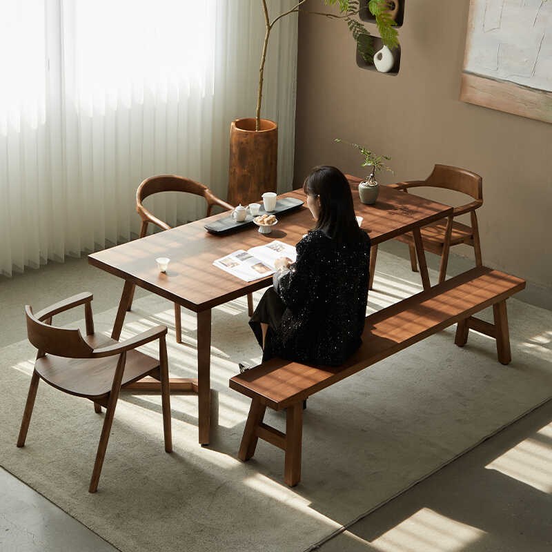 白蜡木实木茶桌椅简约现代客厅家用茶台阳台民宿会客泡茶桌子