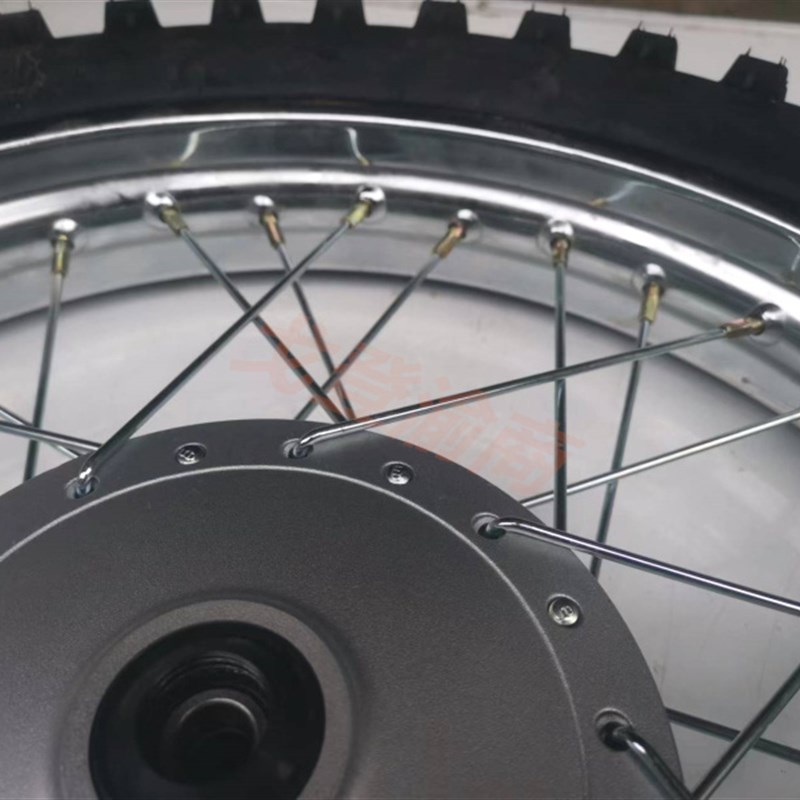 嘉陵70狗儿车弯梁车改装越野前17后17寸轮毂轮辋轮胎轮子车轮配件