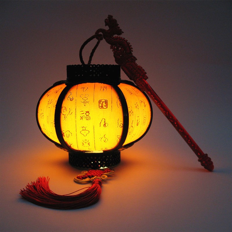 剧本杀走秀红灯笼舞蹈跳舞汉服古风拍照道具儿童手提挂饰发光手持