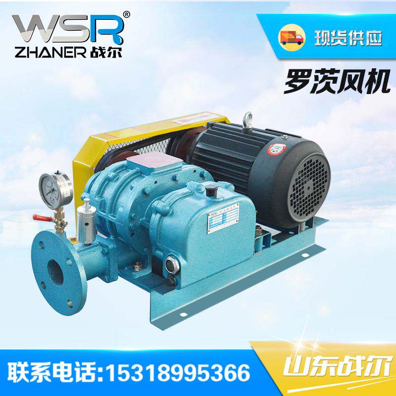 三叶罗茨鼓风机工作原理 曝气风机型号山东战尔机械十一年厂家