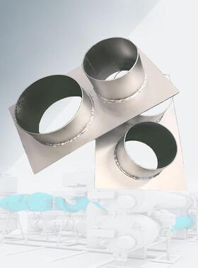 人防密闭冷热镀锌穿墙07FD02套管管根连排肋不锈钢通风零售S单C80