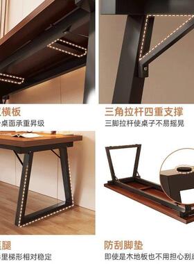 GYL现桌代电脑卧室l型桌子台式竞桌办桌房间写字双人黑色电电公脑