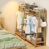 衣落地立包式 衣柜卧室内房间DSZ家架用网挂红晾衣服晒储置物衣帽