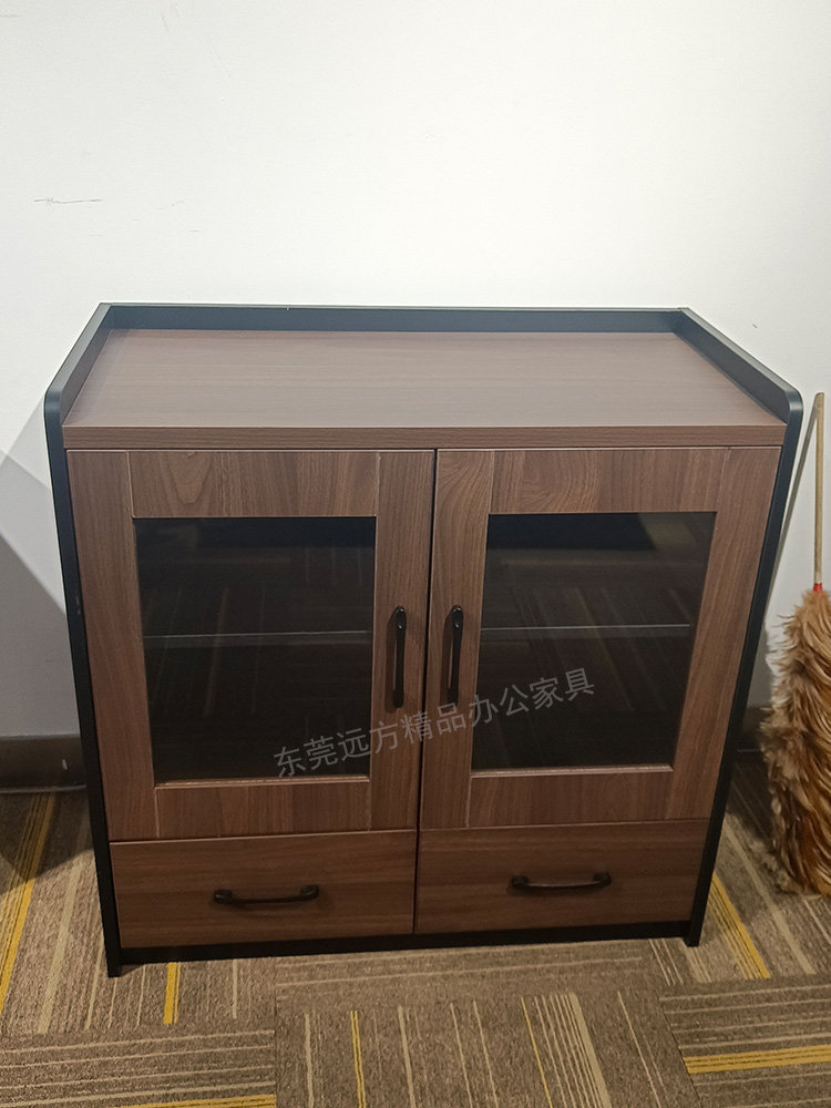 板式矮柜办公室茶水柜储物柜小柜子办公柜木质1.2米0.8米餐边柜