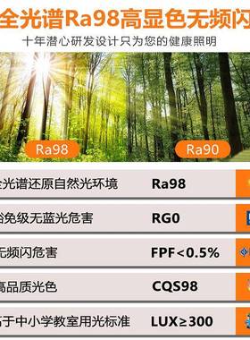 薄儿童护眼全光谱吸顶灯智能46410客厅灯书房儿童房简约现室代卧