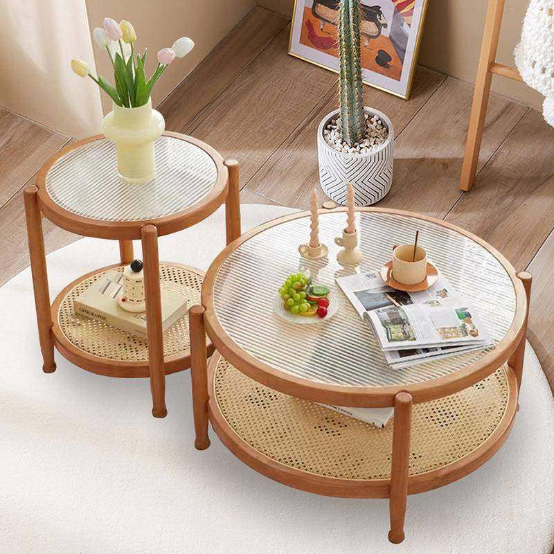 网红爆款厅茶几现代简茶约双小层实木小茶桌户型客沙发藤编日ZZV,电子元器件市场,其它元器件,淘宝优惠券,粉丝福利购,淘宝优惠卷