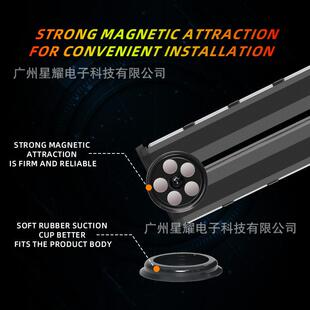 汽车警示灯货顶车爆09D-BKB闪灯LED多示功能变色指蓝灯双面杠灯红