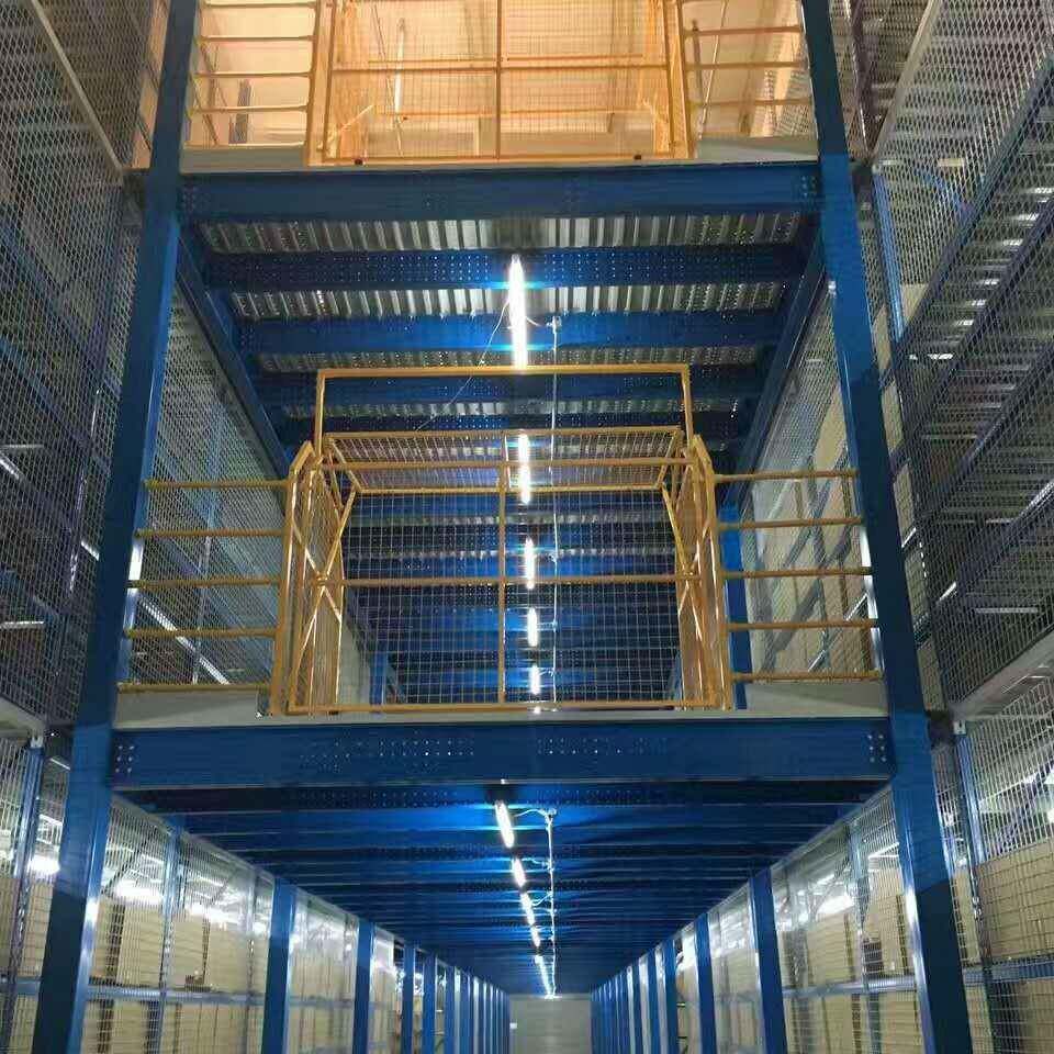 HGL葆(广)做可阁楼东重量型多层重型钢佳扣平台仓储货架钢结构