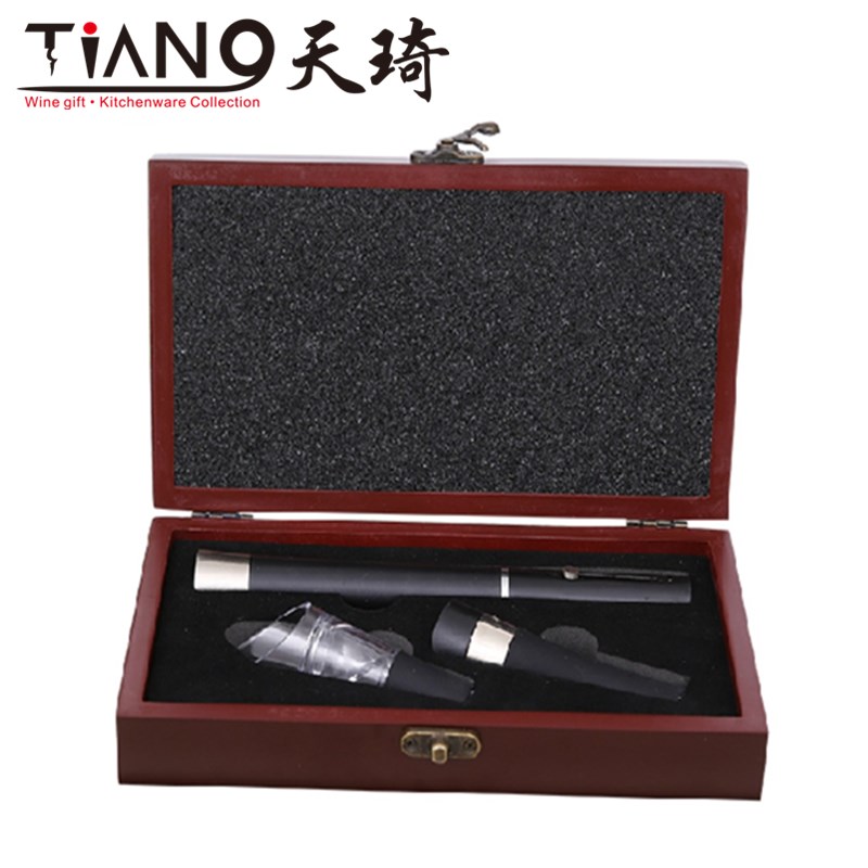 抖音爆款气压式开瓶器气压开开瓶器礼盒木盒套装开酒具套装起瓶器