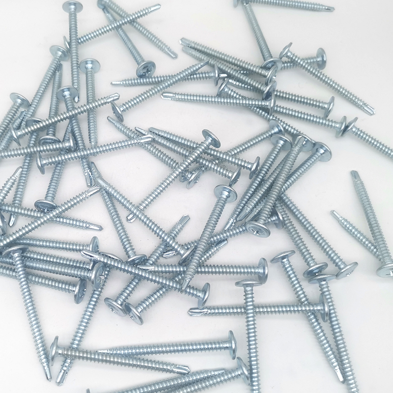 十字大扁头华司钻尾丝自攻自钻螺丝钉国标圆头盘头燕尾丝钻铁板钉