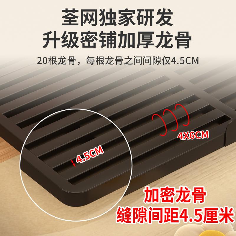 无床头碳素悬浮床钢排铁骨钢床家用卧室齐边无靠背艺床悬ARI空床