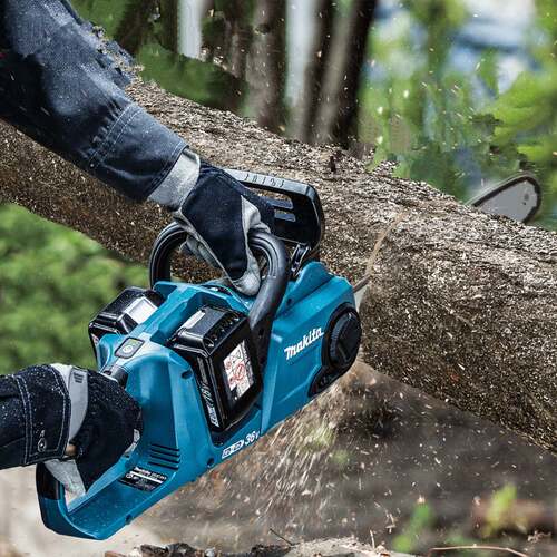 牧田makita 18V锂电充电式链锯16寸无刷电机园林电动工具DUC400ZB