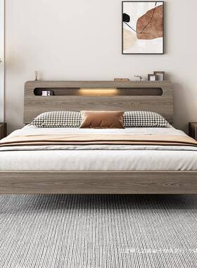 实木床现代简约人双床1.8米CXA租.直销15出房经济型1.2m单人床架