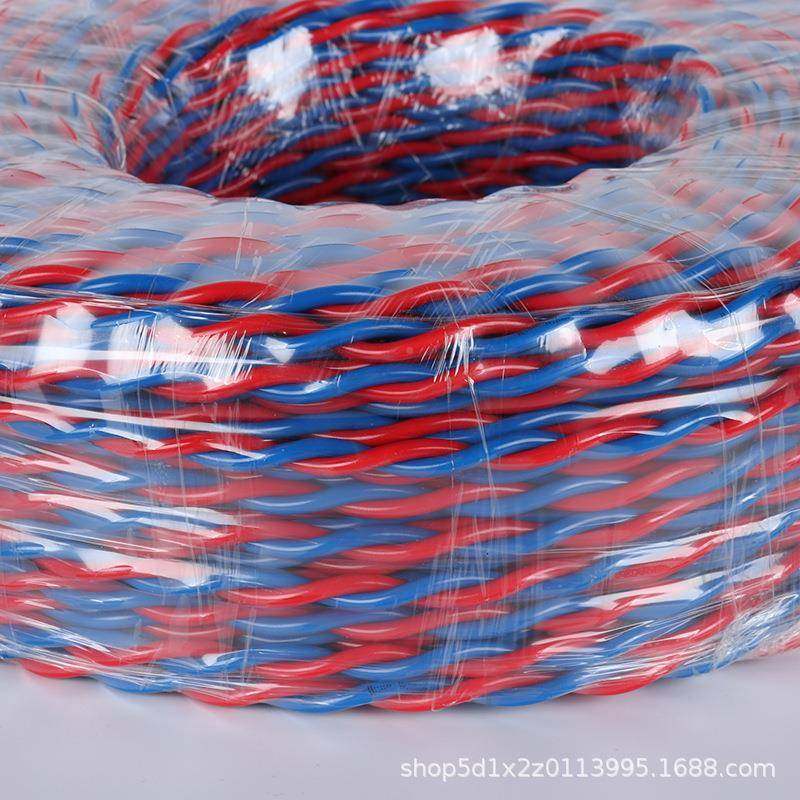 家用阻燃电线铜芯双绞1花线.5XRM平方2.V5平方双芯Z-RRS铜芯电线