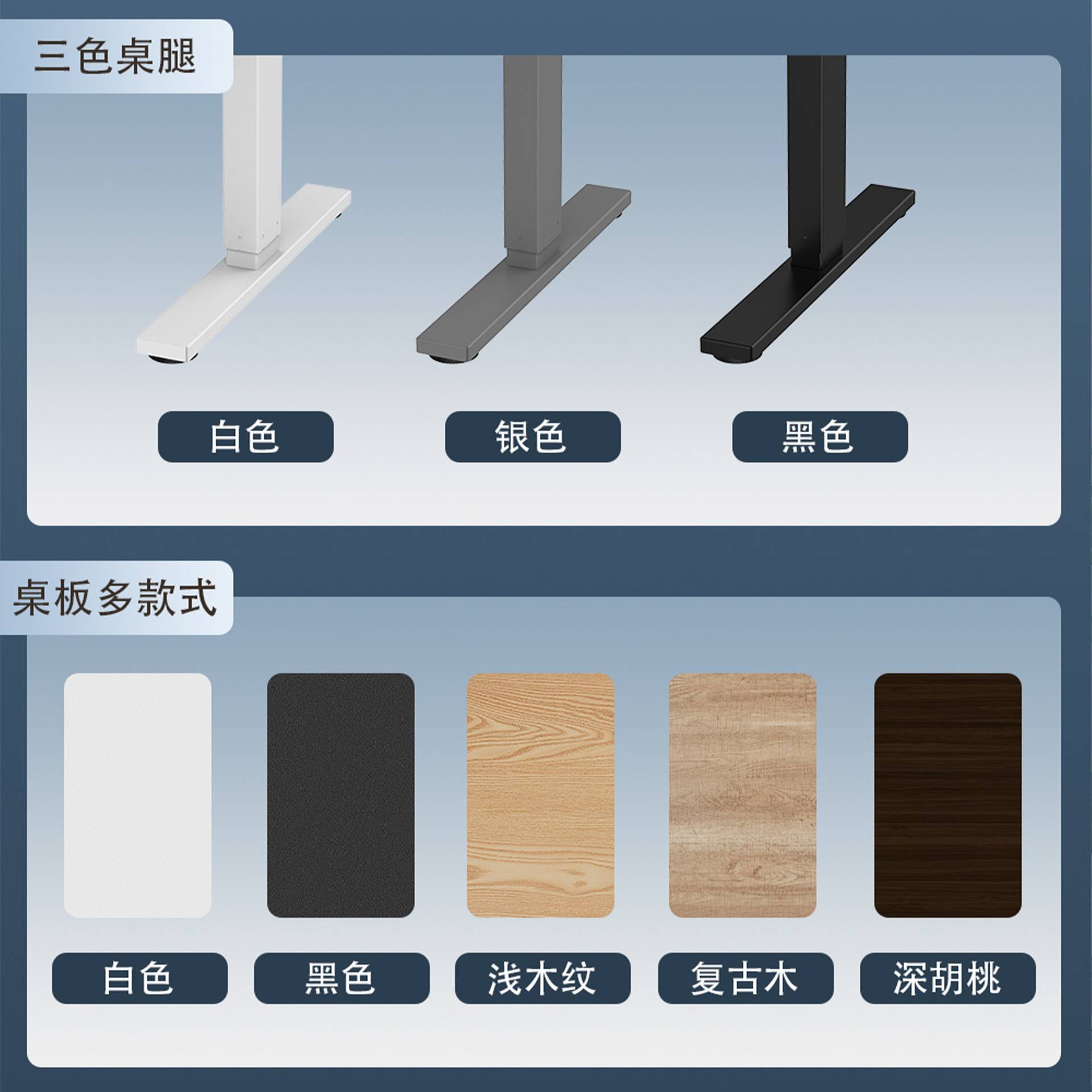 可升降电脑桌大型双人手动升降桌站立式可调节办公工作台