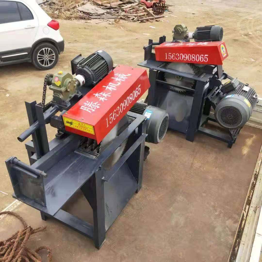 木工械小型多片带TS3-80锯履模板多片锯模板定尺机锯双端齐头锯自