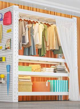 衣柜货架简架组装易卧室衣MWQ衣帽间收角纳架子落地多层步入式钢