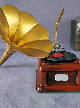 欧式复古留RGD声模机型摆件居创意家饰品影楼摄厅影道具酒吧餐摆