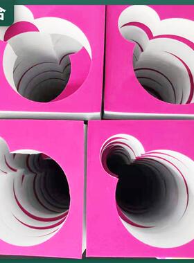 a君合材料天蓝色红色黄色彩心色ev防撞实圆棒制品eKYIva发泡板条