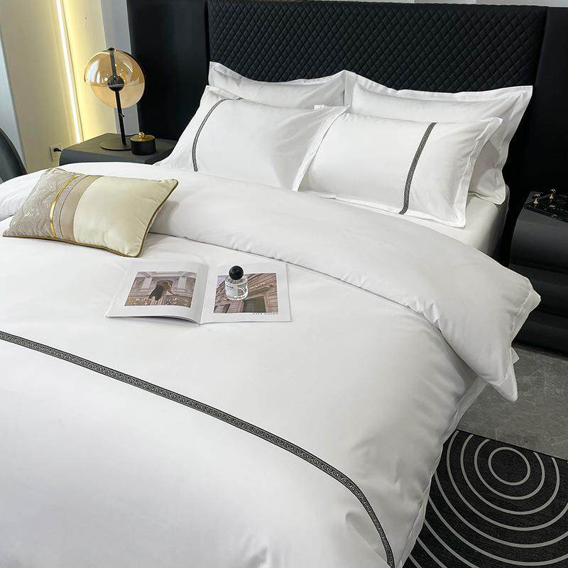 酒店床上用品四件套宾馆民宿白色草床套单-7255909整被被子枕芯褥,床上用品,酒店床品套件,淘宝优惠券,粉丝福利购,淘宝优惠卷