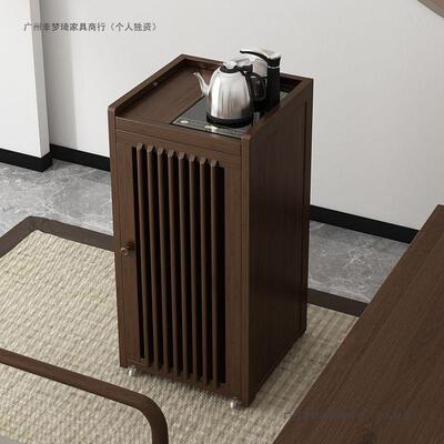 茶烧桌家用小茶边柜侧柜实木OYE泡茶吧茶几水壶台一体水桶柜架茶