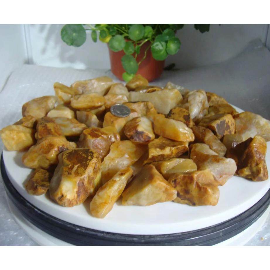 老挝北部田黄石小石随形章原石章料山料冻寿山血鸡石收品无品牌/