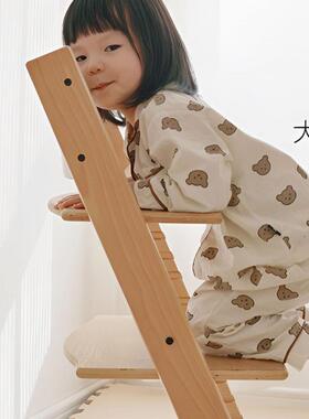 成长椅儿童实木餐t多功能学习CPY椅椅高可调宝宝木t头婴儿吃饭座