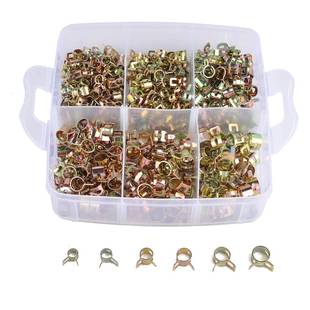 52只盒装 锰钢汽车油管箍14种0规XJP格弹性卡箍水管气管油喉管抱箍