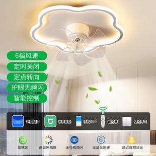 风扇吸顶灯卧室一灯现代简餐厅灯体无品牌 摇头扇灯云朵房间吸约