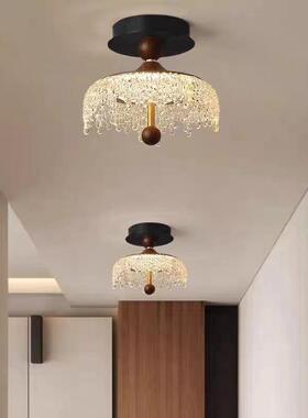 款中古风胡卧室床30367爆头吊灯可升降水复滴古桃木色法式餐桌过