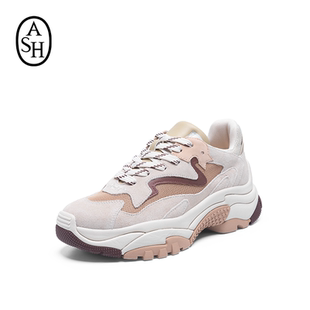 女增高运动休闲鞋 ADDICT真皮厚底老爹鞋 2026春夏新款 ASH女鞋