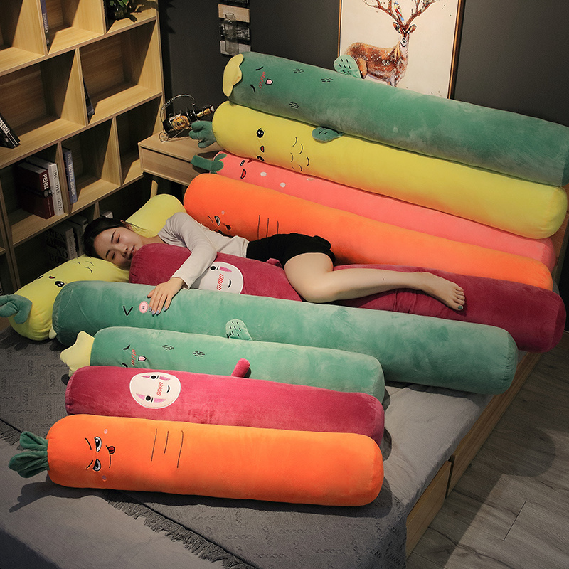 卧室陪你睡觉夹腿抱枕水果靠枕床头靠垫床上长条枕头圆柱可拆洗女